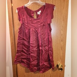 M.S.S.P. Dark Red Women's Large Dressy Tank Top